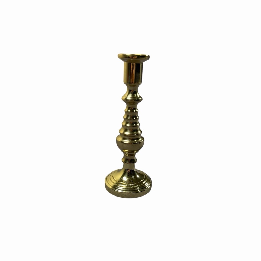 VTG Baldwin Heavy Solid Brass Candlestick Taper Candle Holder 5" Made in USA
